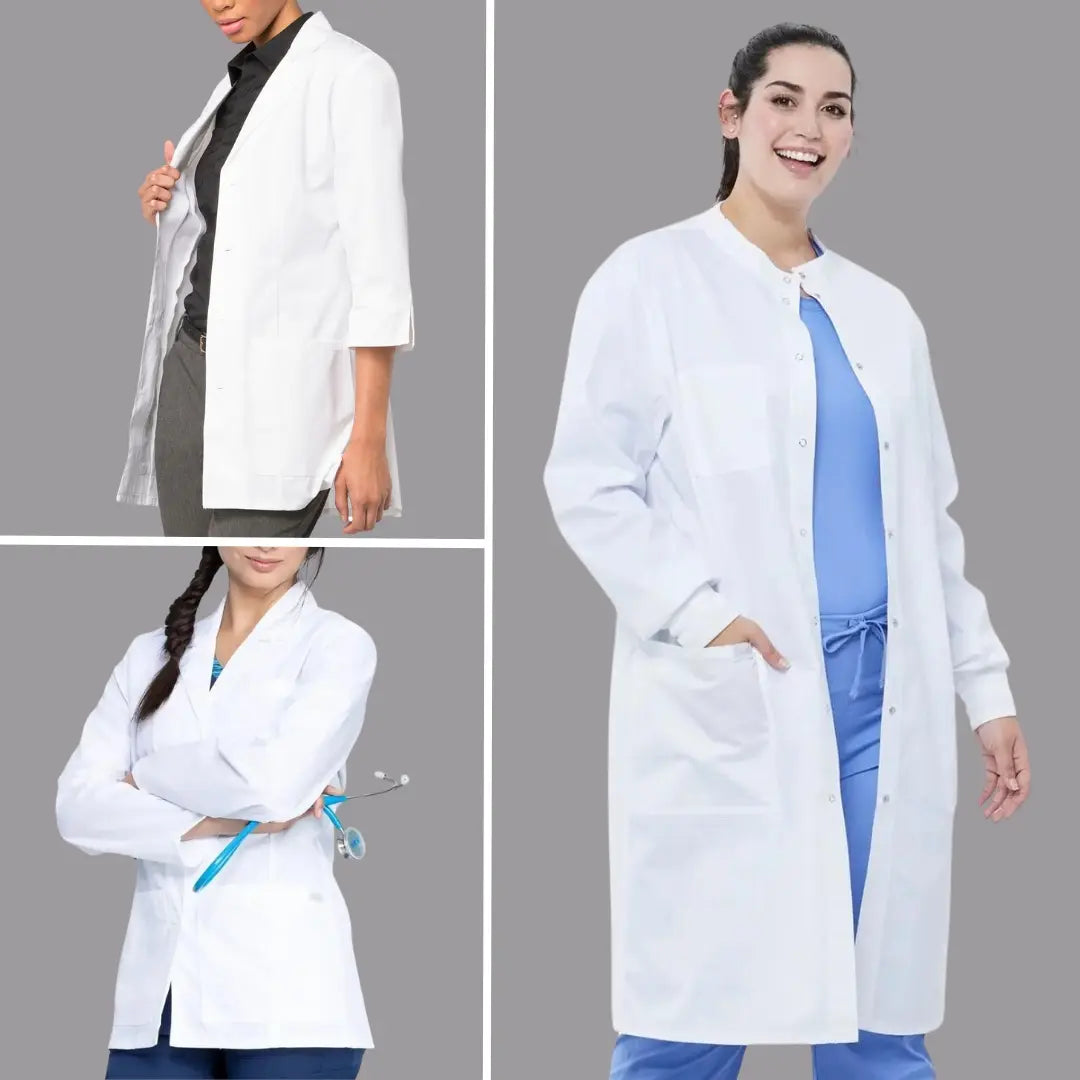 Plus size white lab coat hotsell