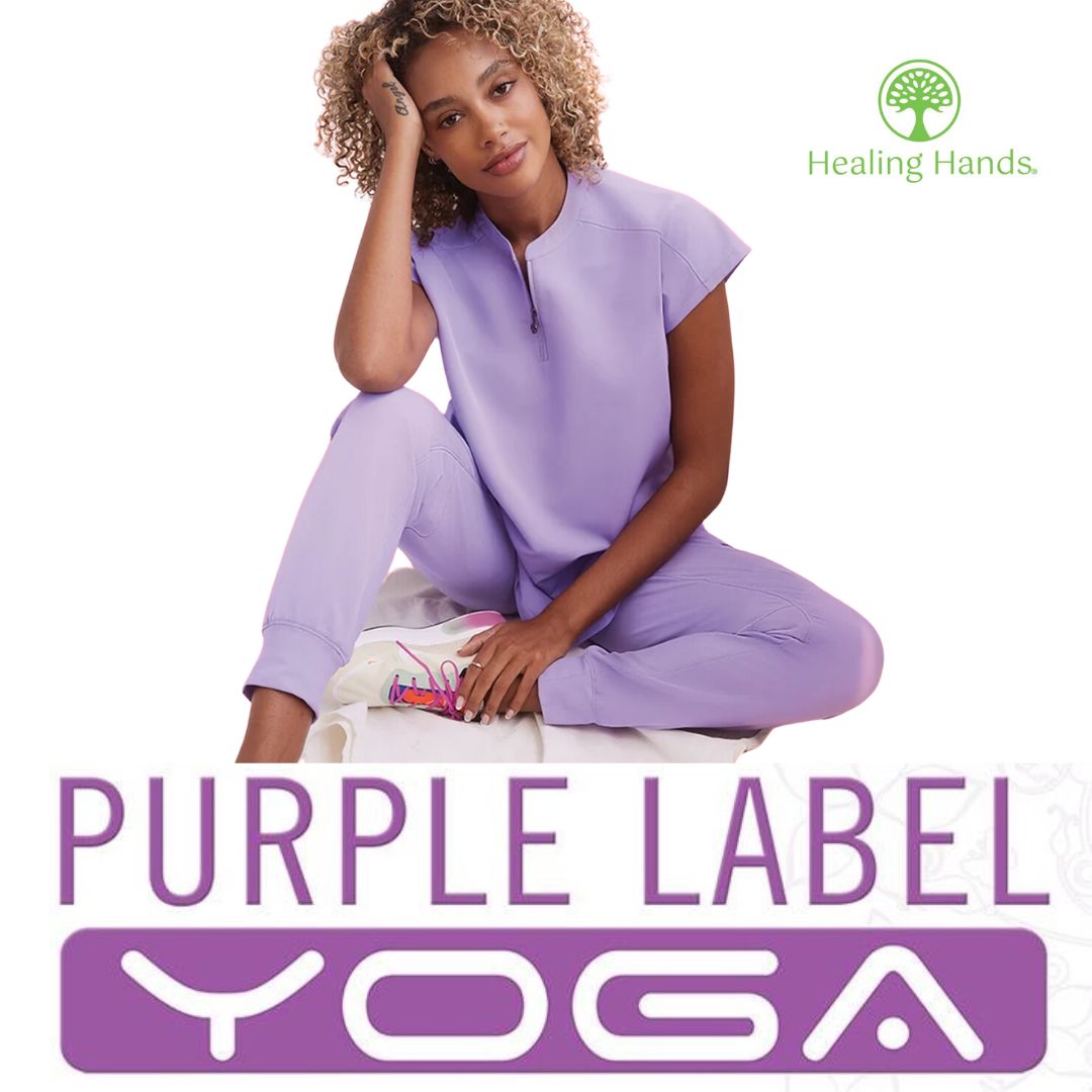 Purple label yoga scrub jacket on sale