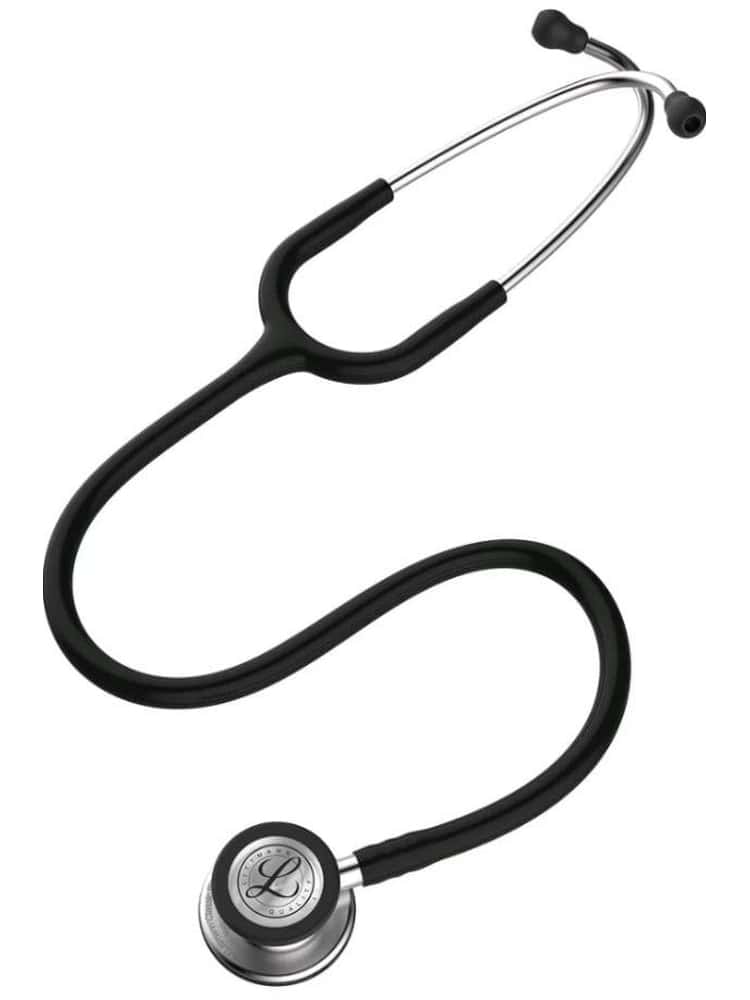 The 3M Littmann Classic III 27" Stethoscope in black can assess a wide variety of patients