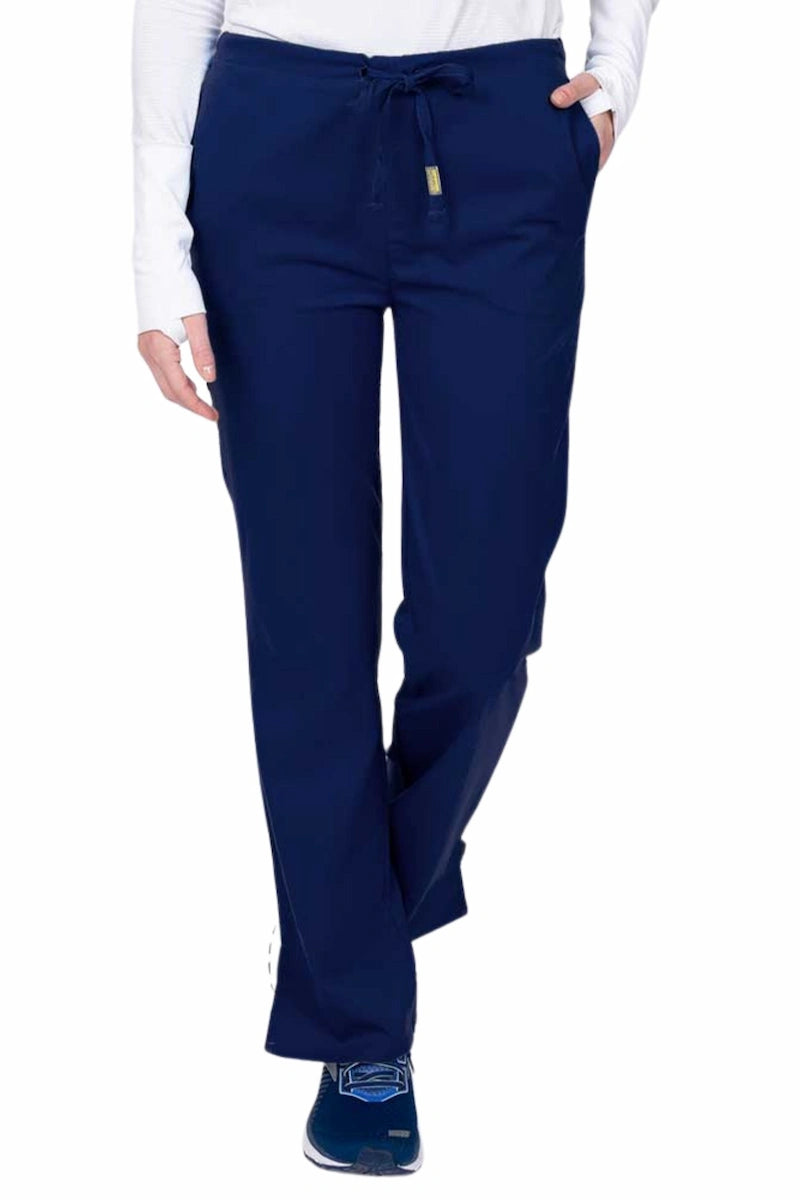 Epic by MedWorks Women's Drawstring Flare Leg Scrub Pant | Navy