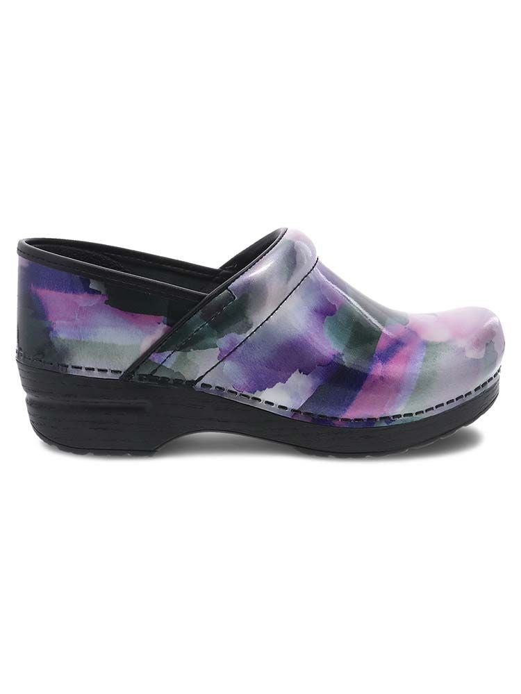 Dansko Professional Nurse Shoes in Mystic Patent have a two inch heel.