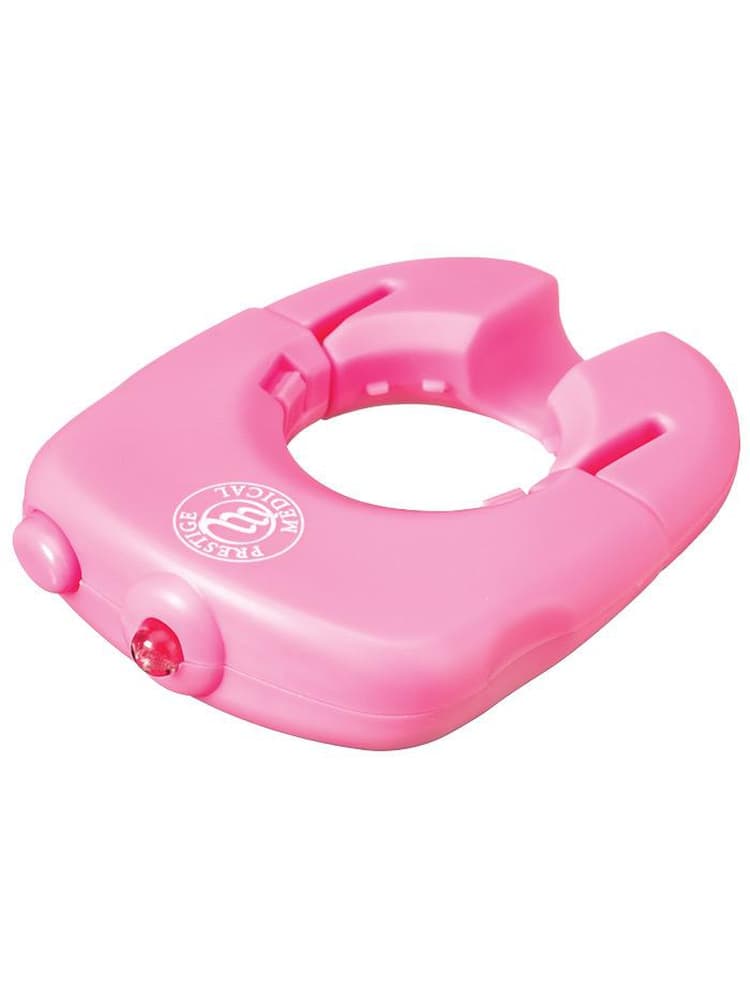 Prestige Medical Quick Equip Scope Light in hot pink on a solid white background.