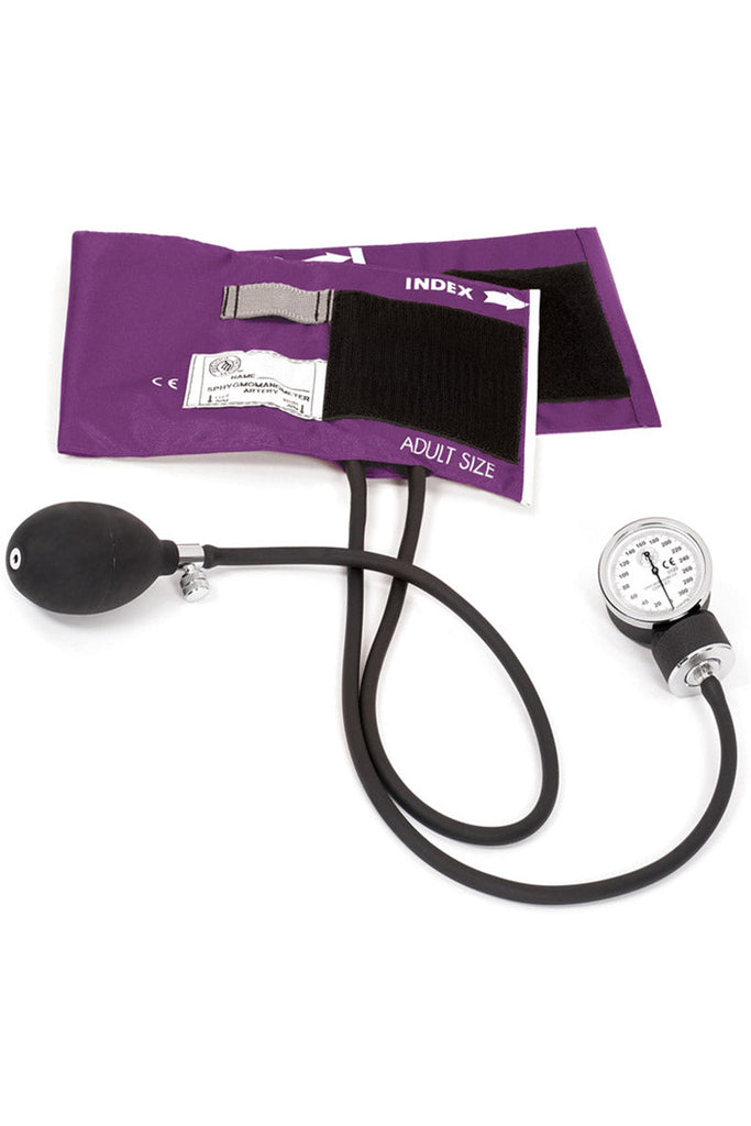 A picture of the Prestige Medical Premium Aneroid Sphygmomanometer in Purple.