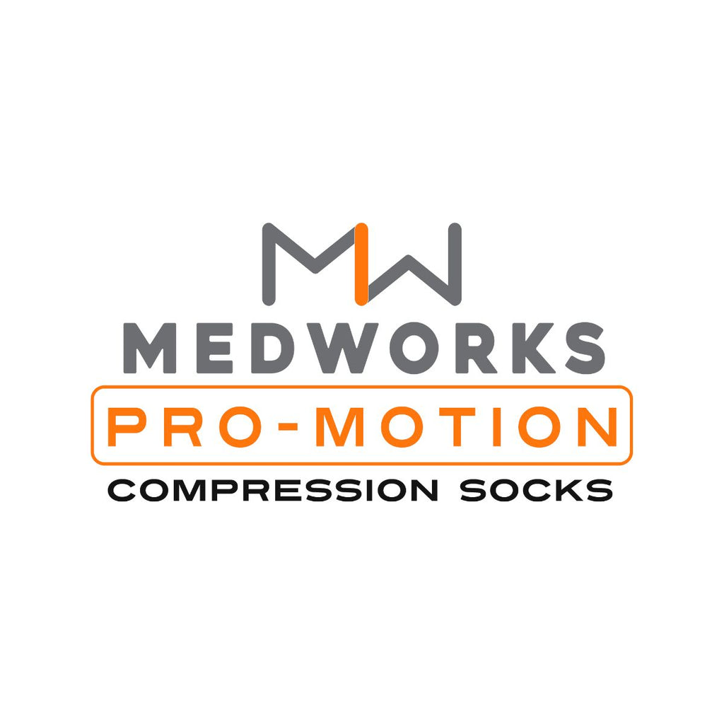 MedWork Pro-Motion Compression Socks Logo. Only at Scrub Pro.