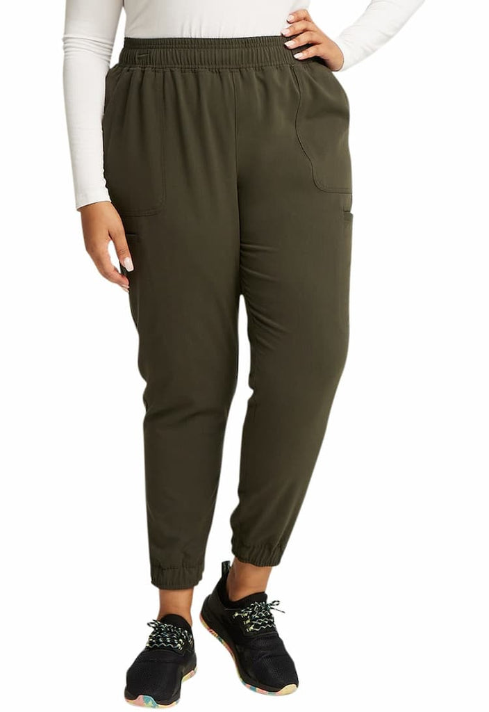 Vince Camuto Women's Mid Rise Jogger | Heathered Olive – Scrub Pro Uniforms