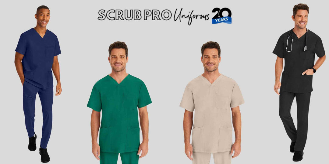 HH Works Matthew V-Neck Scrub Tops at Scrub Pro Uniforms