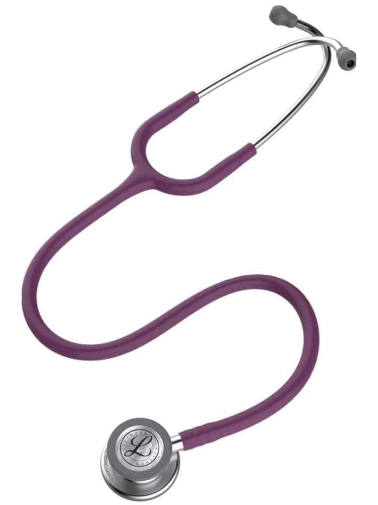 The 3M Littmann Classic III 27" Stethoscope in plum on a plain white background.