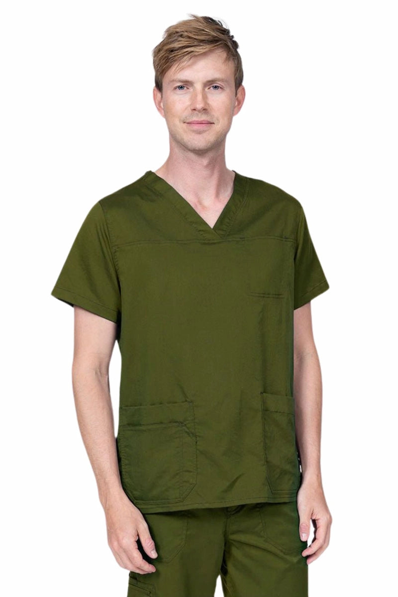 Epic by MedWorks Men's Scrub Top | Olive