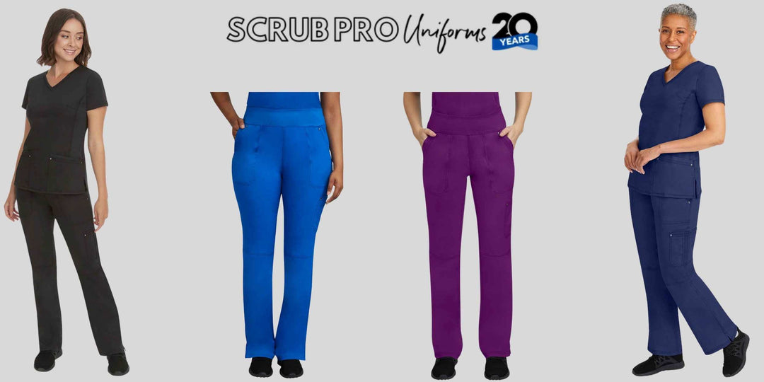 Purple Label Women's Tori Yoga Waistband Scrub Pants (9133) at Scrub Pro Uniforms.