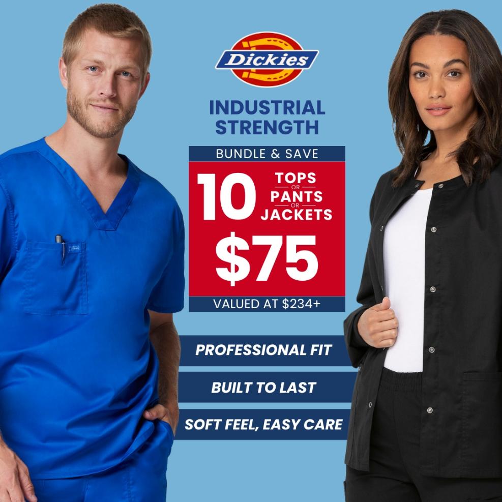 Bundle & save big on Genuine Dickies Industrial at Scrub Pro Uniforms.