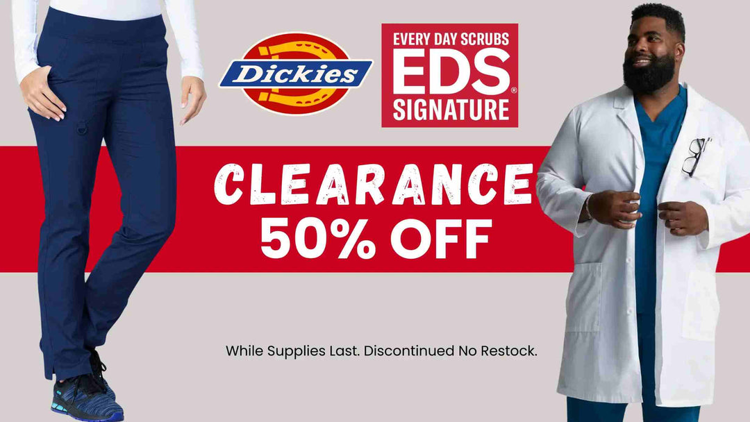 Dickies EDS is on clearance at Scrub Pro for 50% off while supplies last.