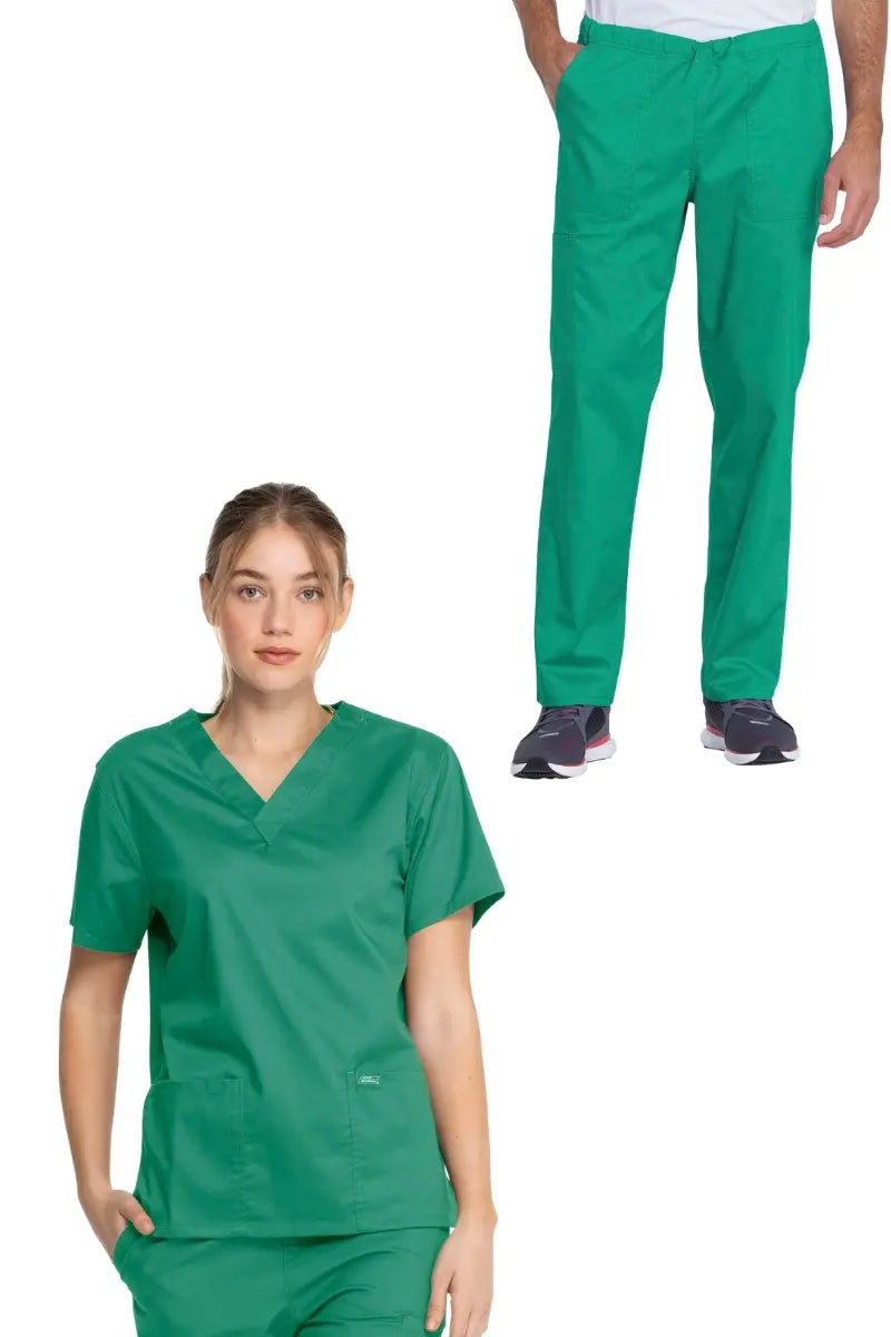 Dickies Industrial Unisex Short Pants Scrub Set | Surgical Green