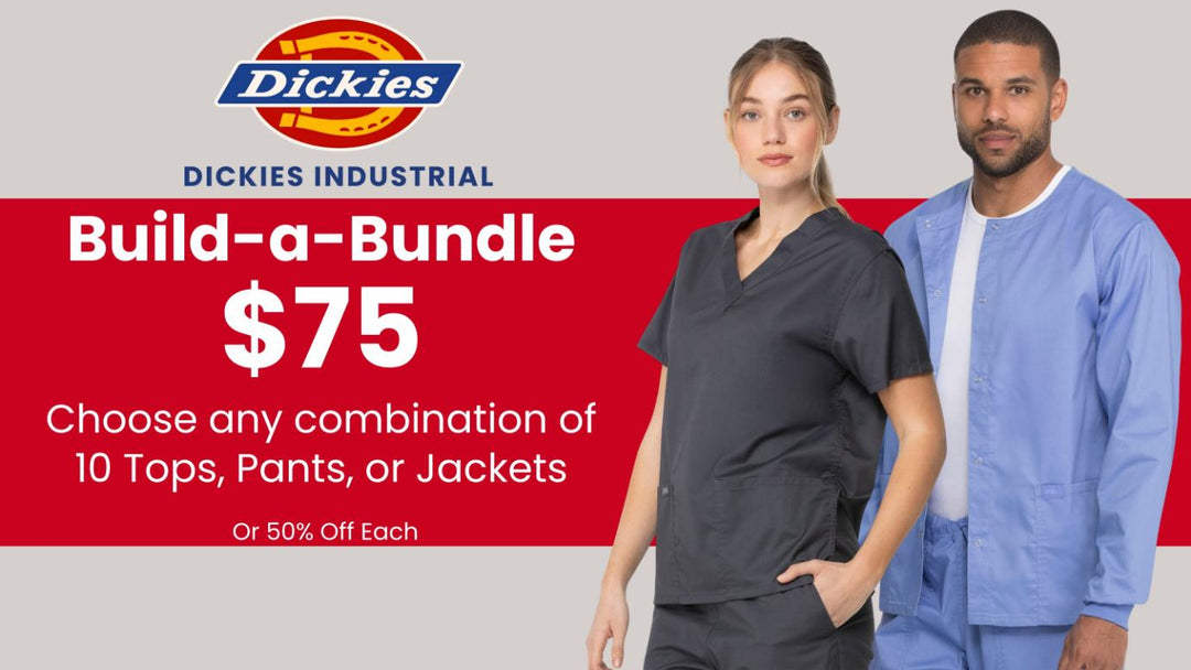 Get 10 pieces of Genuine Dickies Industrial at Scrub Pro Uniforms for just $75.