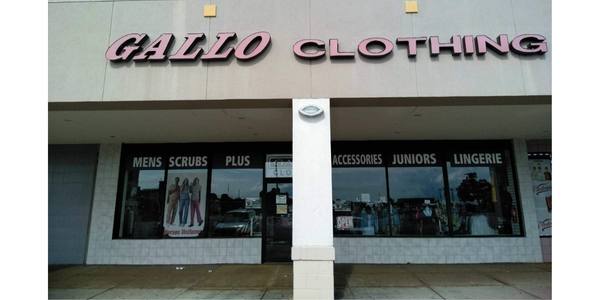 The Scrub Pro (Gallo Clothing) storefront at our Eastpoint Mall location in Baltimore, Maryland.