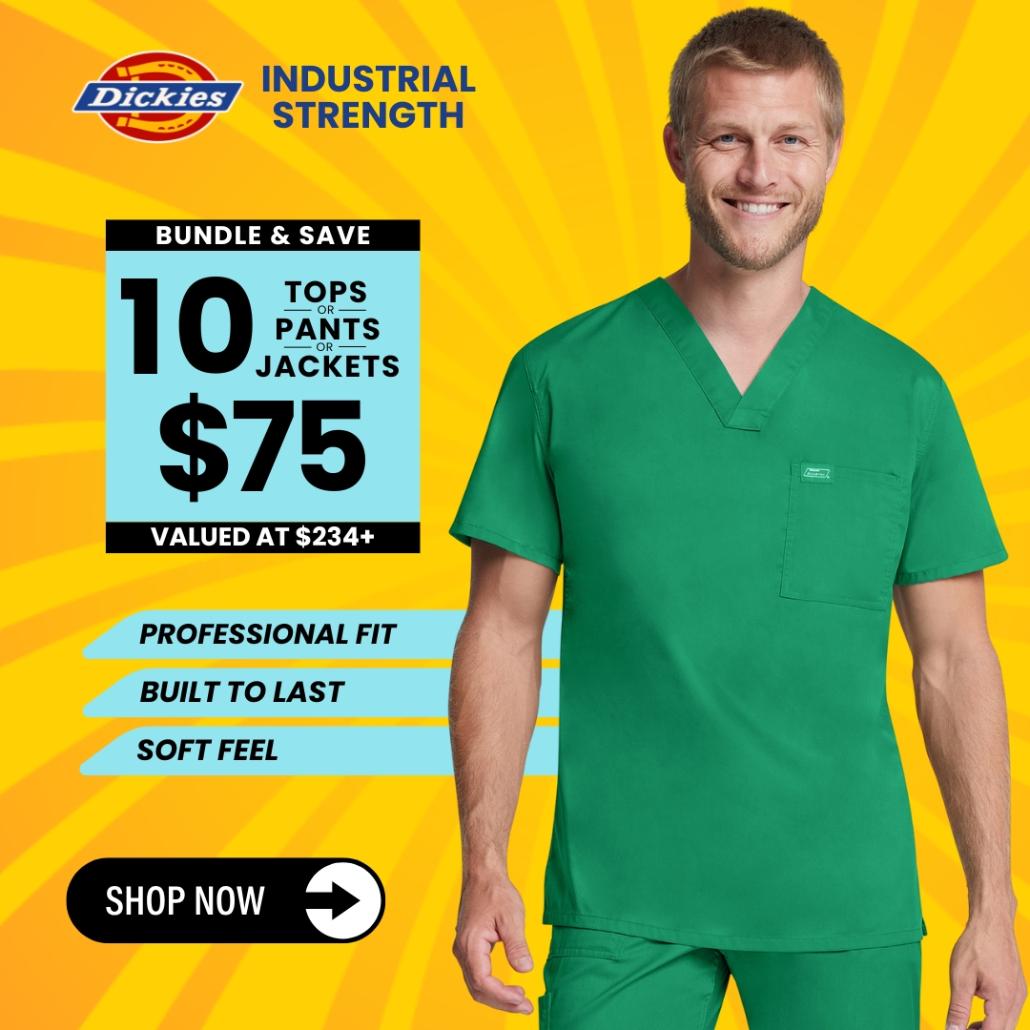 Save big on Genuine Dickies Industrial with bundles from Scrub Pro Uniforms.