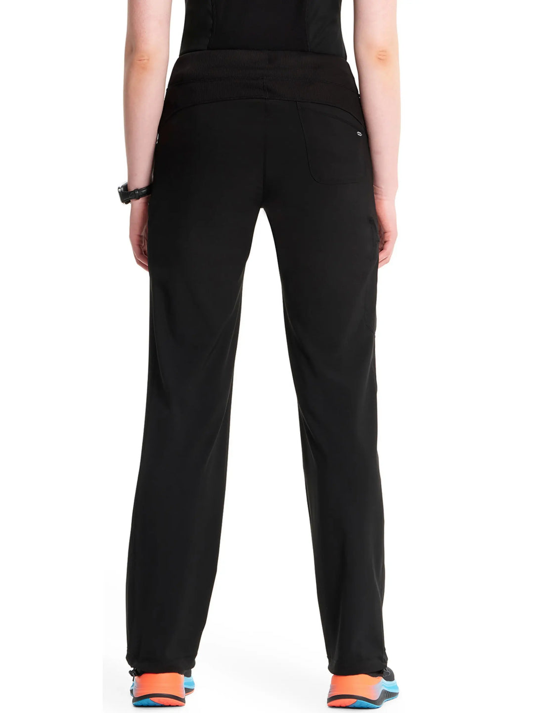 Infinity Women's Low-Rise Straight Leg Scrub Pant | Black