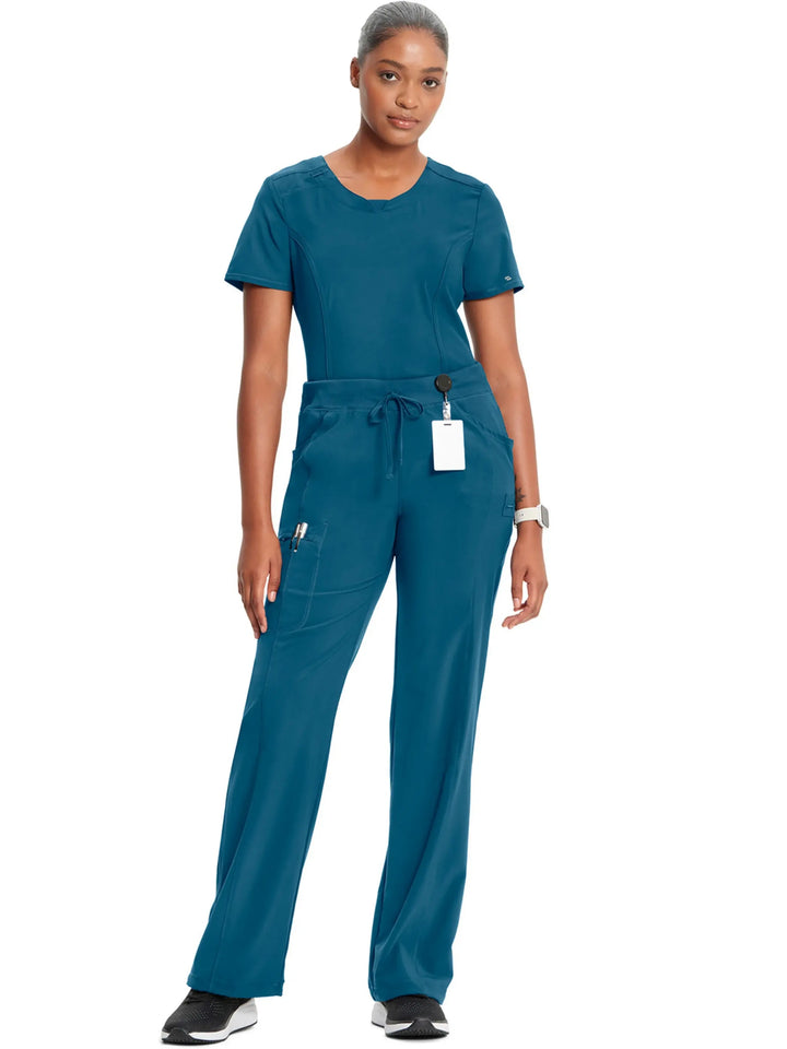 Infinity Women's Low-Rise Straight Leg Scrub Pant | Caribbean