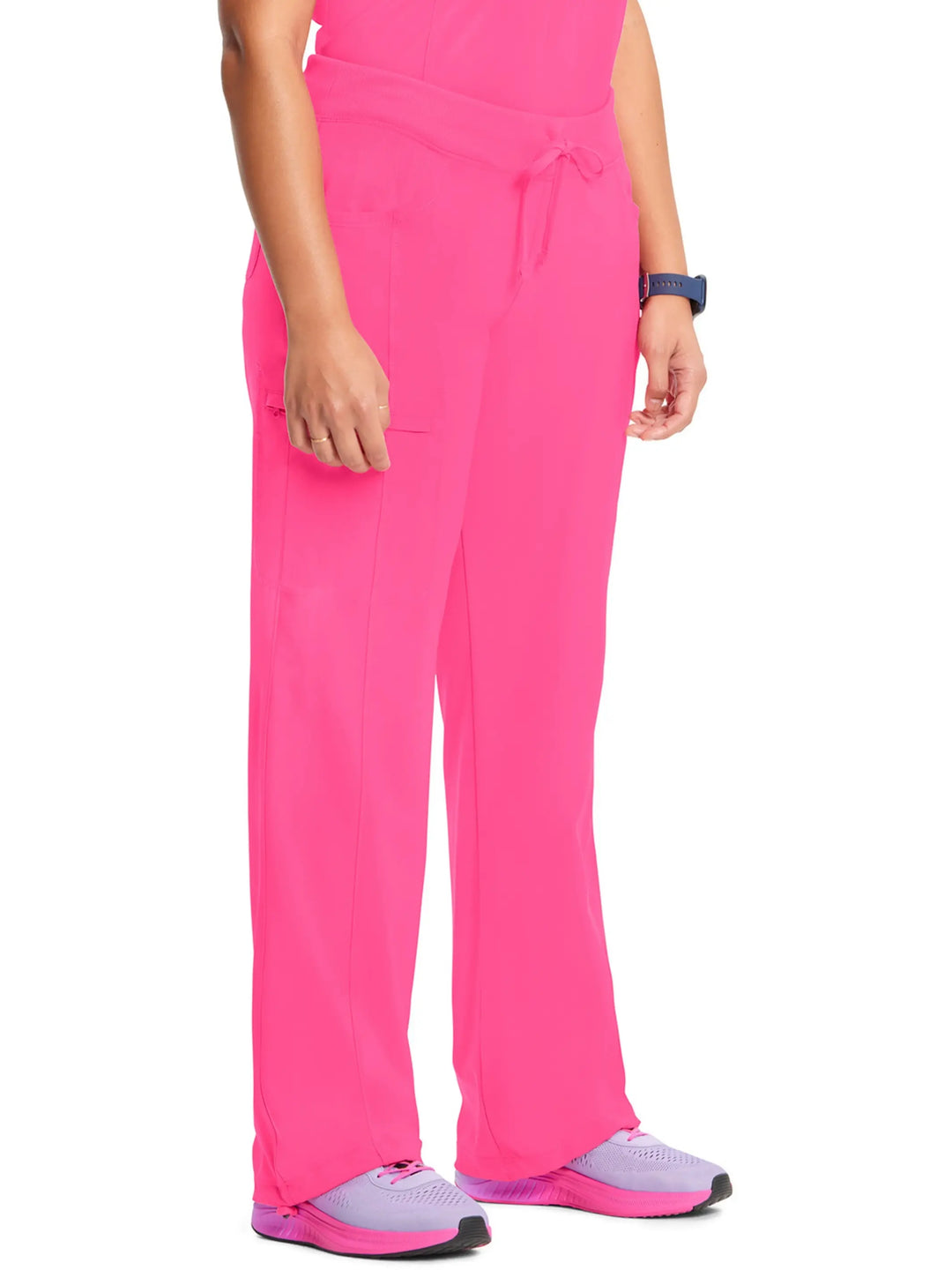 Infinity Women's Low-Rise Straight Leg Scrub Pant | Carmine Pink