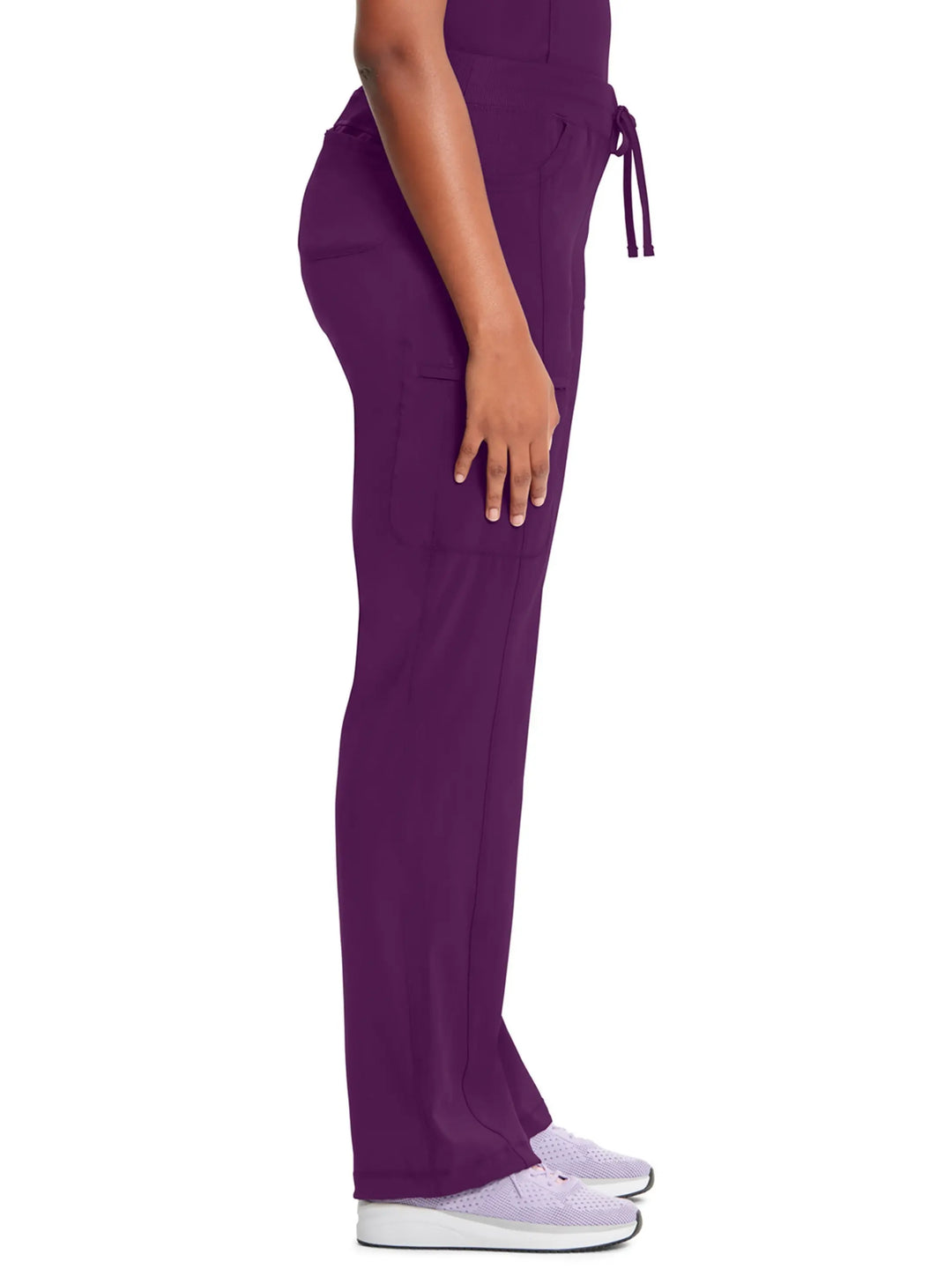 Infinity Women's Low-Rise Straight Leg Scrub Pant | Eggplant