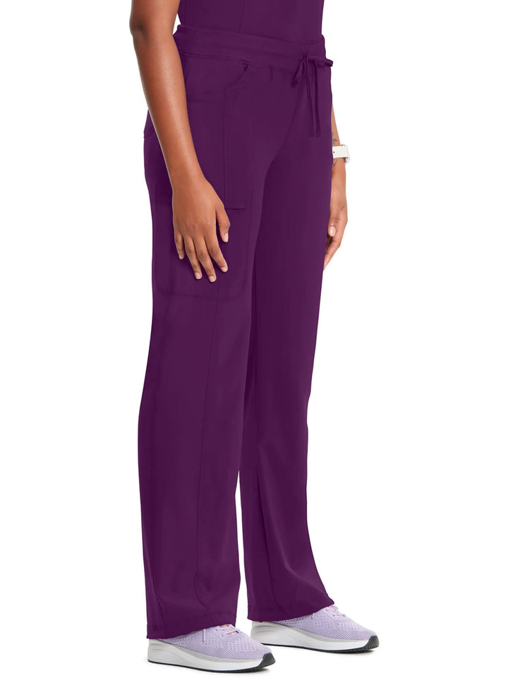 Infinity Women's Low-Rise Straight Leg Scrub Pant | Eggplant