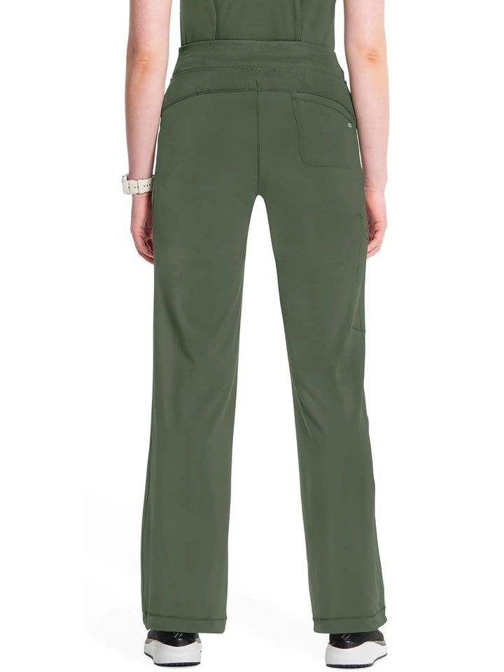 Infinity Women's Low-Rise Straight Leg Scrub Pant | Olive