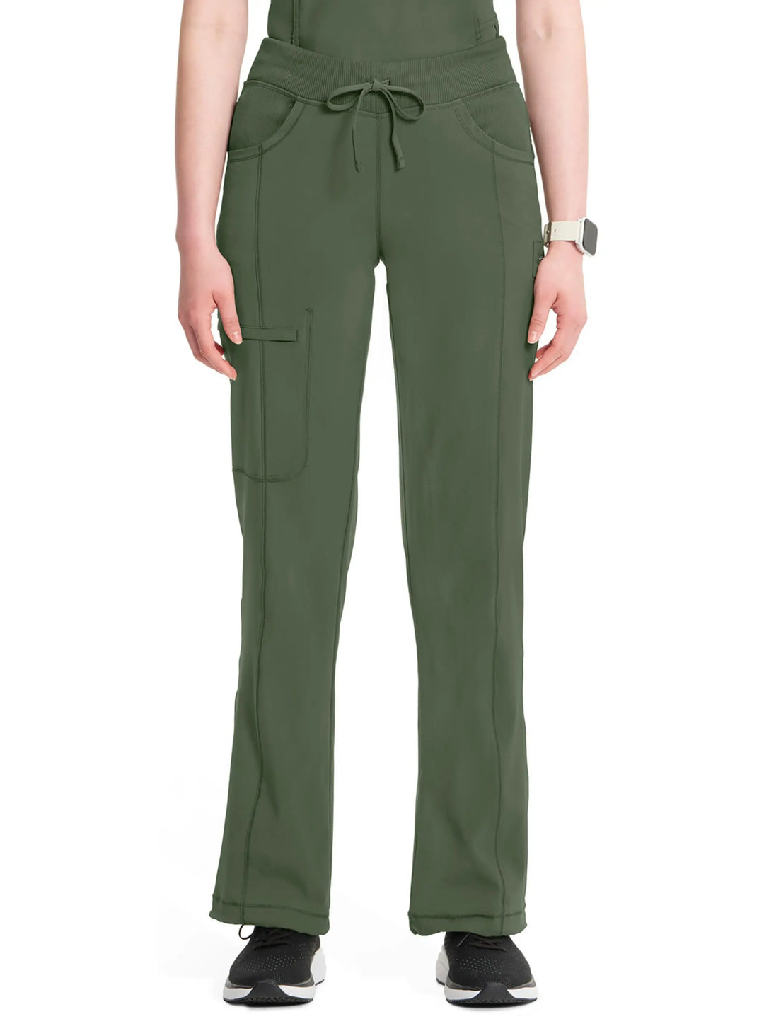 Infinity Women's Low-Rise Straight Leg Scrub Pant | Olive