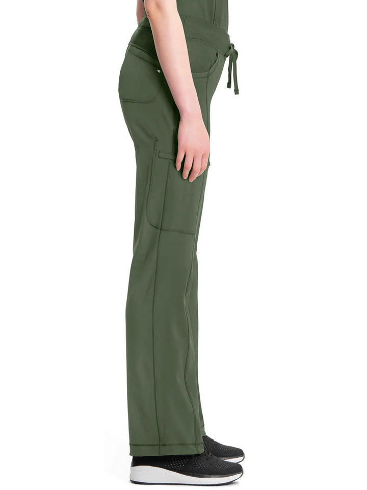 Infinity Women's Low-Rise Straight Leg Scrub Pant | Olive