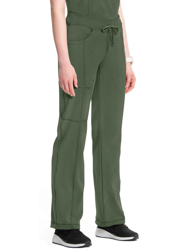 Infinity Women's Low-Rise Straight Leg Scrub Pant | Olive