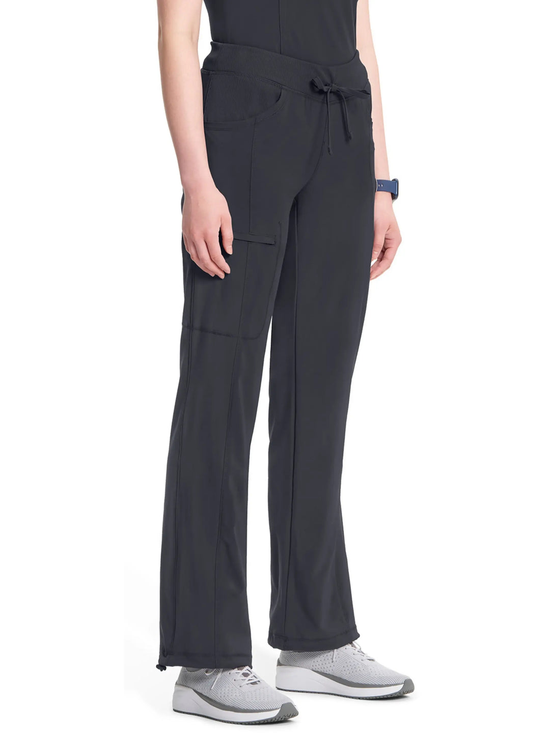 Infinity Women's Low-Rise Straight Leg Scrub Pant | Pewter