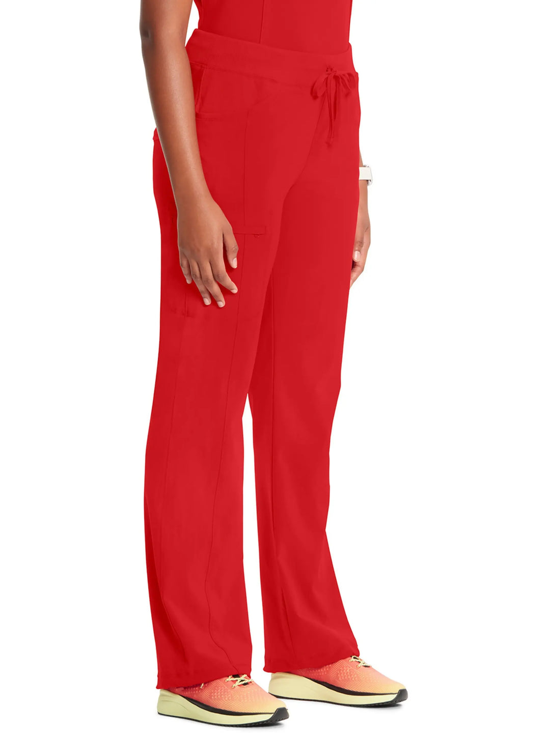 Infinity Women's Low-Rise Straight Leg Scrub Pant | Red