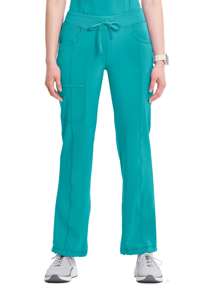 Infinity Women's Low-Rise Straight Leg Scrub Pant | Teal