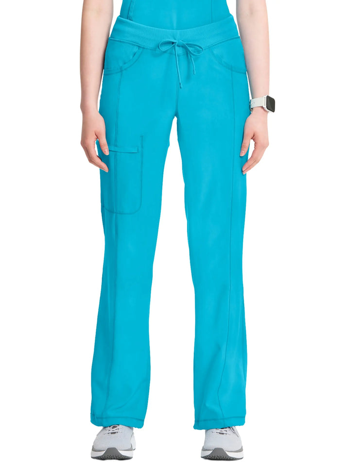 Infinity Women's Low-Rise Straight Leg Scrub Pant | Turquoise