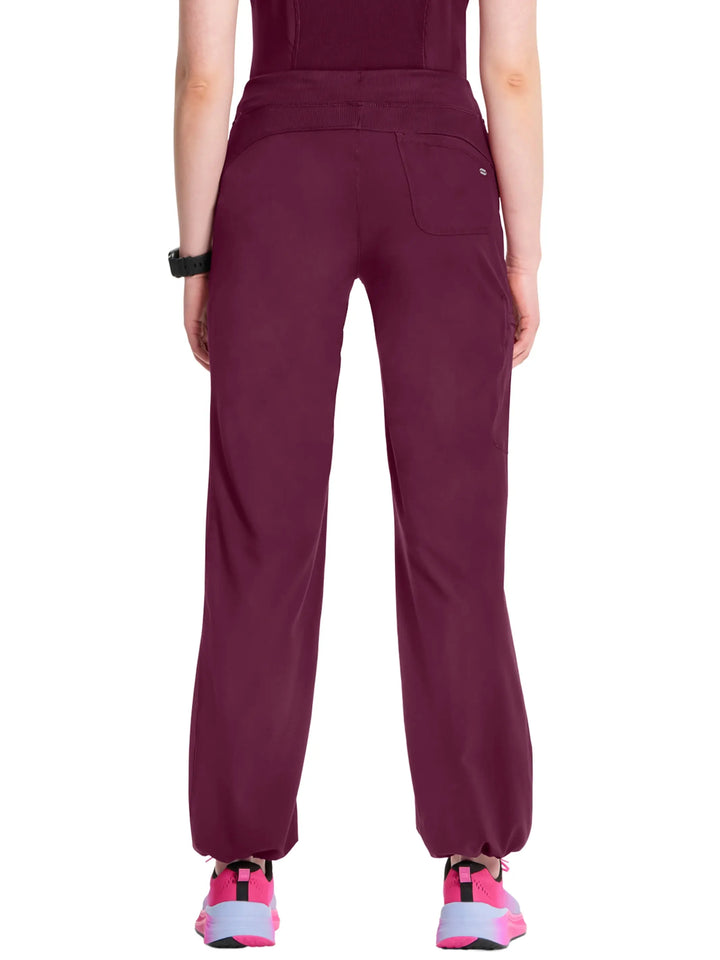 Infinity Women's Low-Rise Straight Leg Scrub Pant | Wine