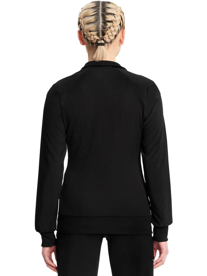 Infinity Women's Antimicrobial Warm Up Jacket | Black