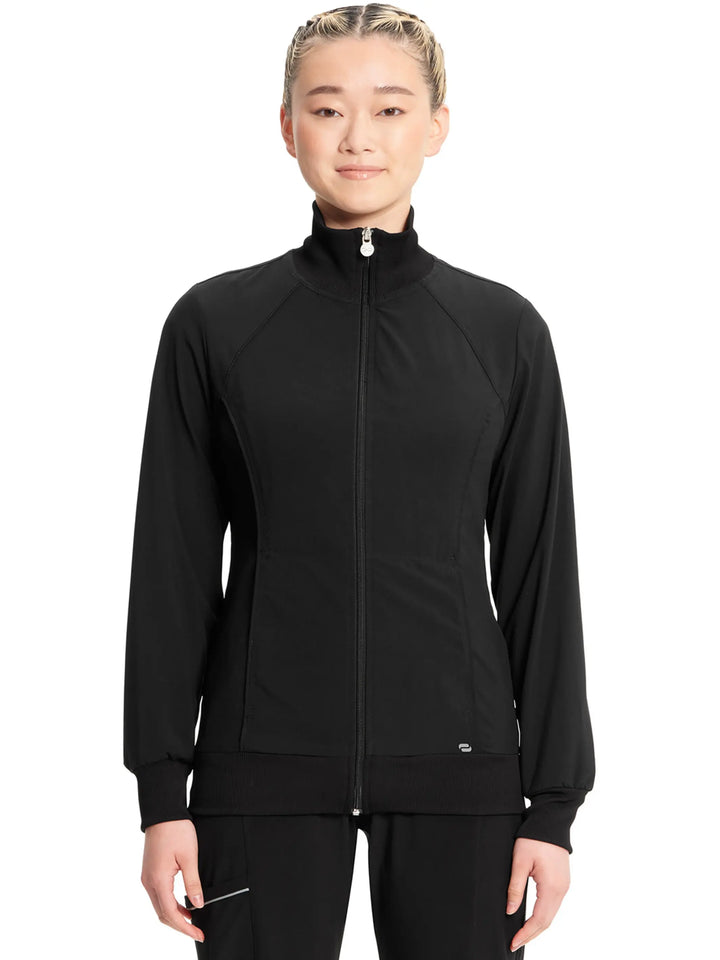 Infinity Women's Antimicrobial Warm Up Jacket | Black