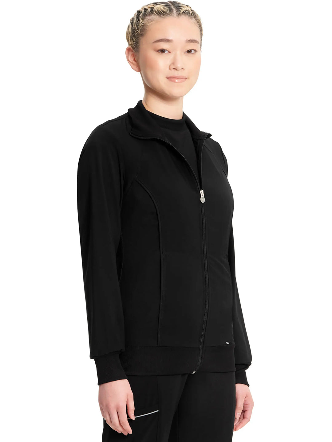 Infinity Women's Antimicrobial Warm Up Jacket | Black