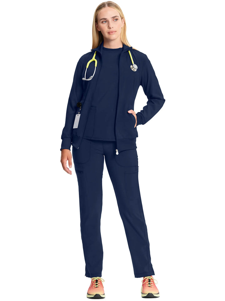 Infinity Women's Antimicrobial Warm Up Jacket | Navy