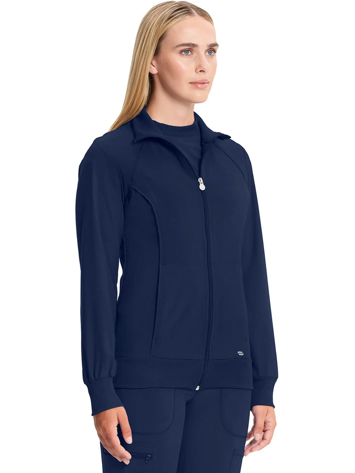 Infinity Women's Antimicrobial Warm Up Jacket | Navy