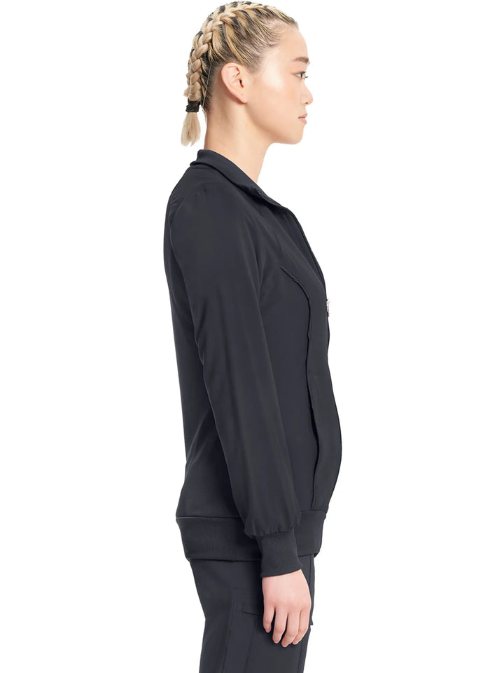 Infinity Women's Antimicrobial Warm Up Jacket | Pewter