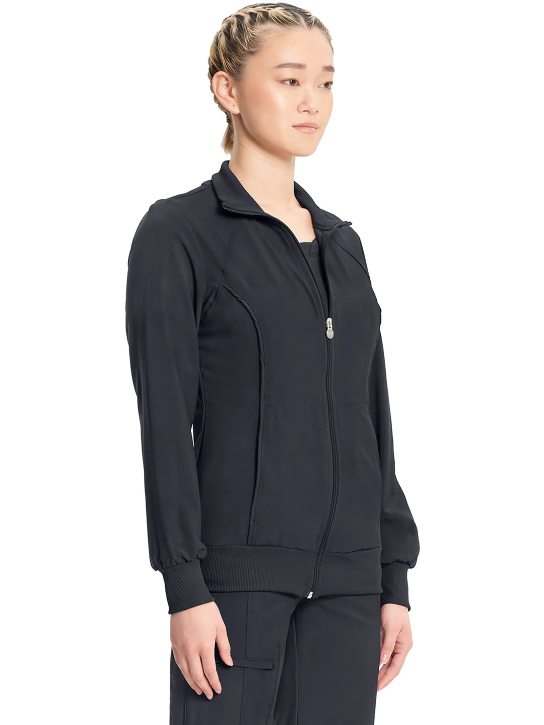 Infinity Women's Antimicrobial Warm Up Jacket | Pewter