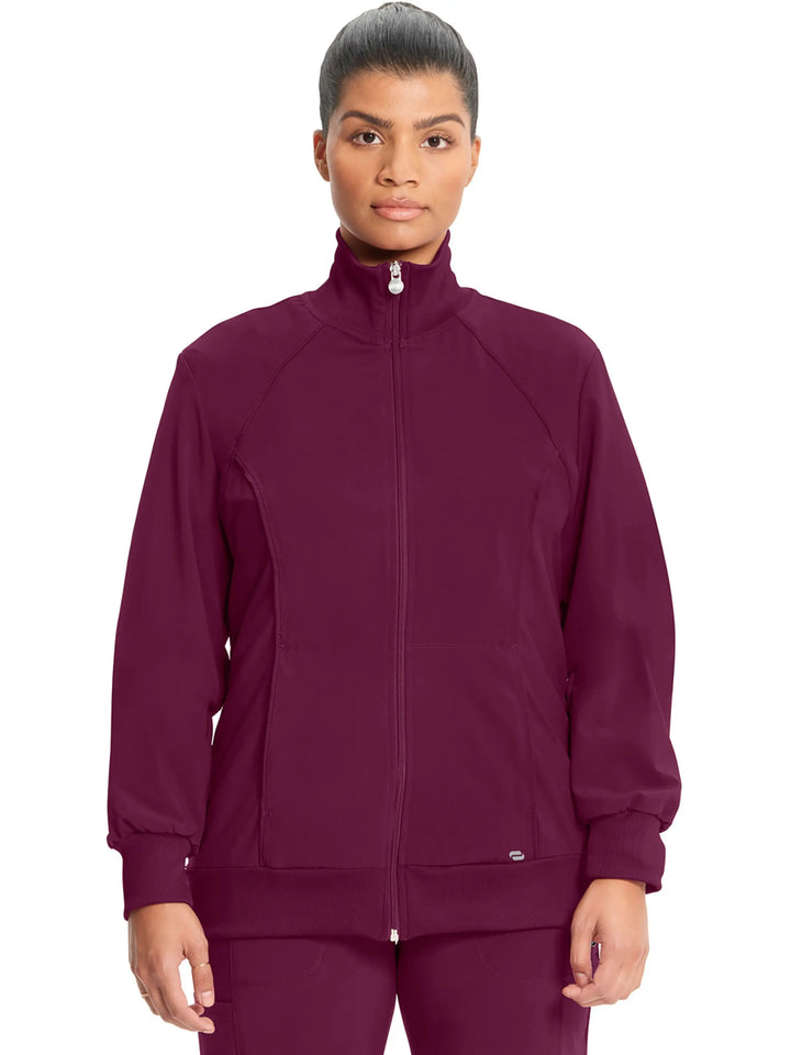 Infinity Women's Antimicrobial Warm Up Jacket | Wine