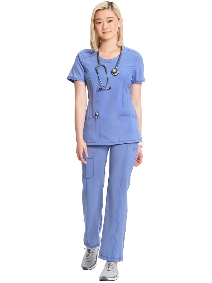 Infinity Women's Round Neck Scrub Top | Ceil