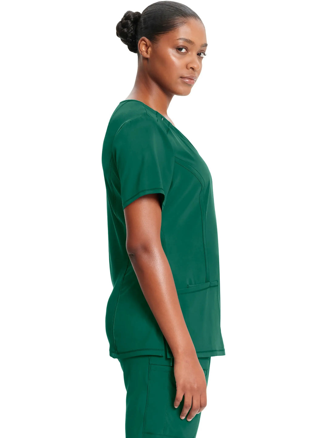 Infinity Women's Round Neck Scrub Top | Hunter