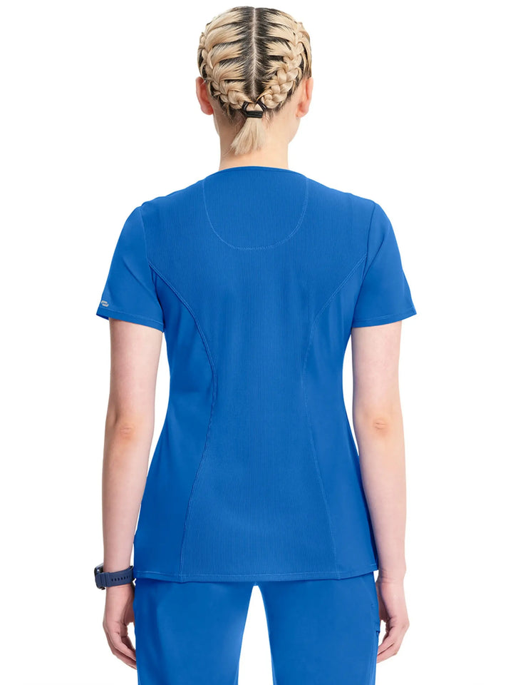 Infinity Women's Round Neck Scrub Top | Royal