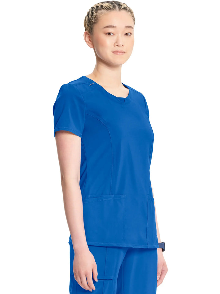 Infinity Women's Round Neck Scrub Top | Royal