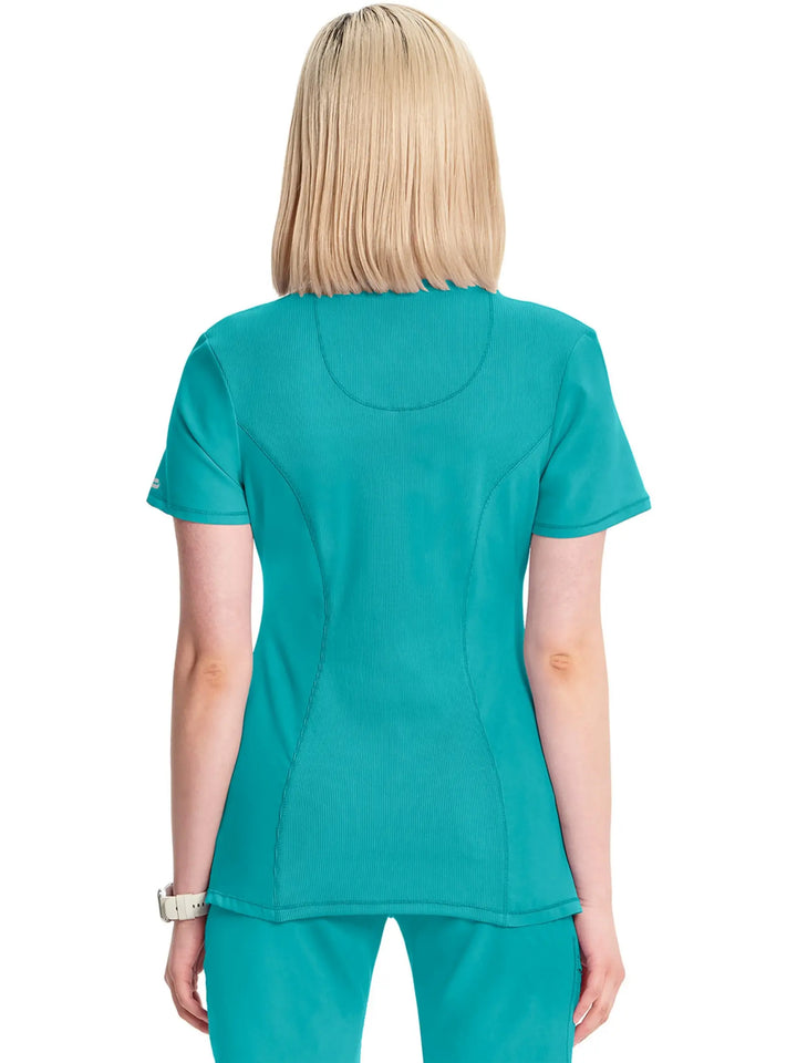 Infinity Women's Round Neck Scrub Top | Teal