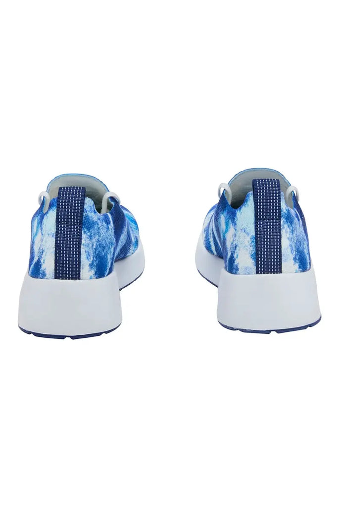 The back of the Infinity Women's Bolt Premium Athletic Nursing Shoes in Navy Mist featuring a heel height of 1.75". 