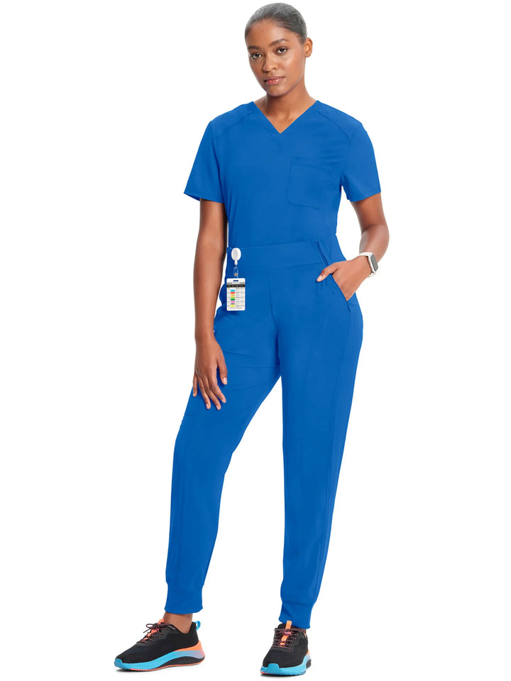 Infinity Women's Mid Rise Tapered Jogger Scrub Pant | Royal Blue