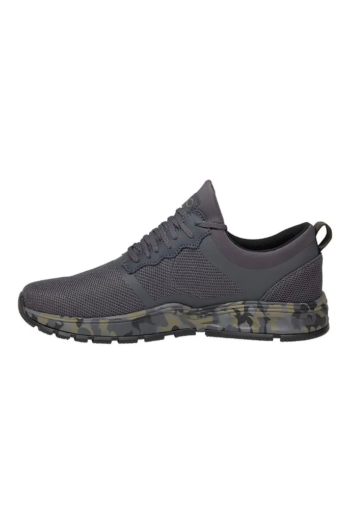 The side of the Men''s Fly Athletic Work Shoes in Camo size 13 featuring an athletic silhouette.