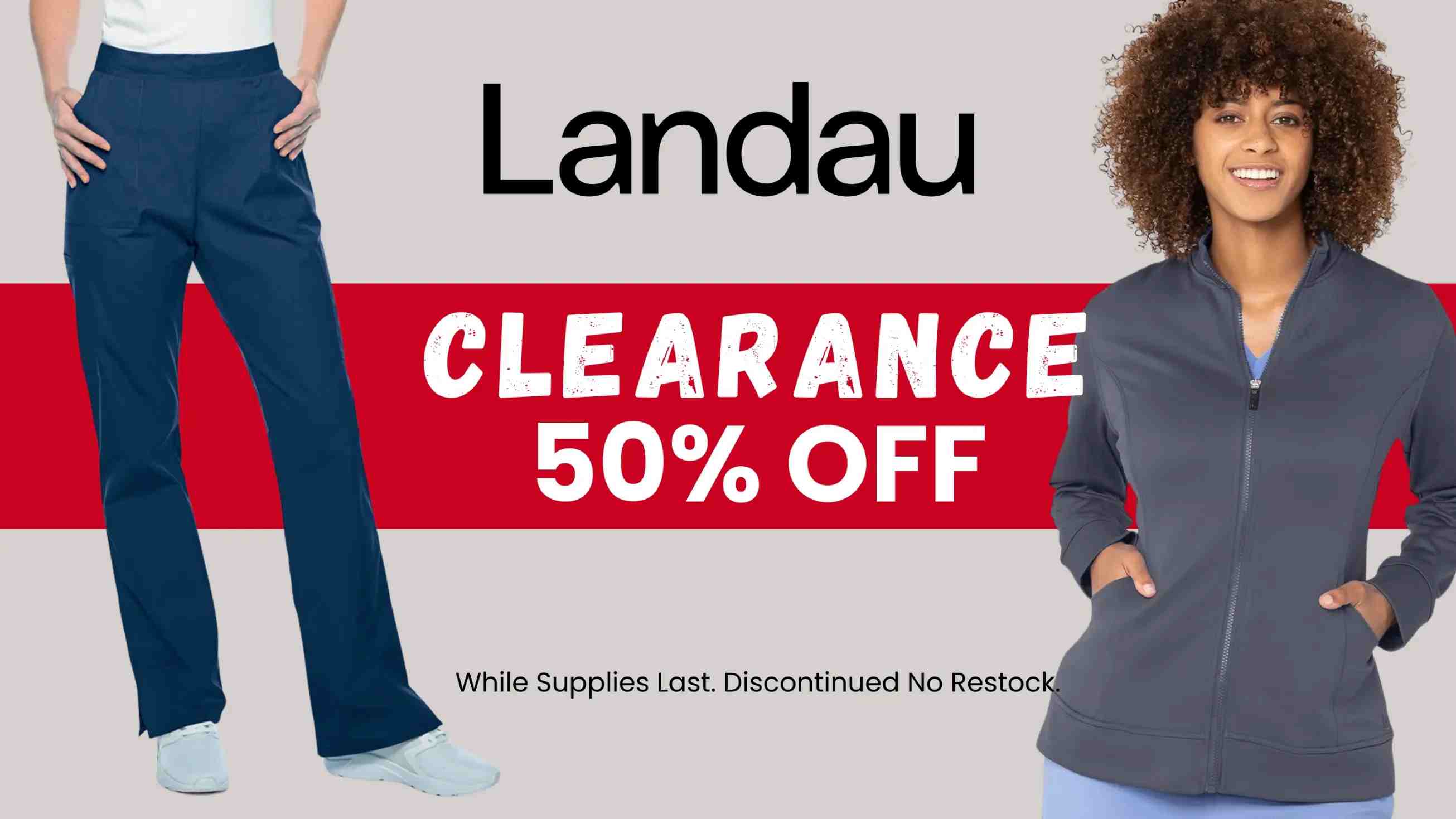 Landau Scrub Uniforms are on clearance at Scrub Pro Uniforms for 50% off while supplies last.